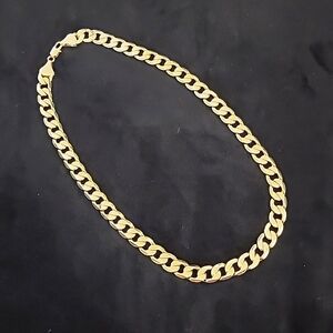 Mens(or unisex) 24" heavy gold plated, stainless steel figaro link chain!